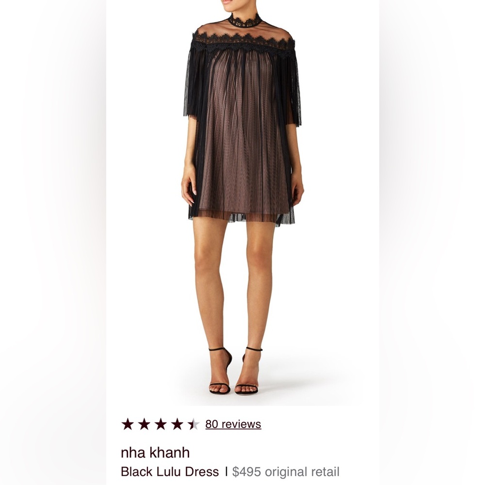 Nha Khanh Black Lulu Dress